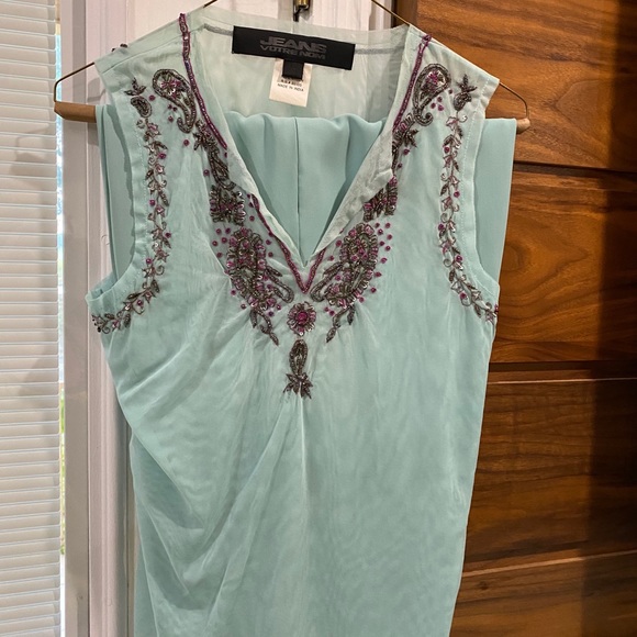 Jean Votre Nom Mint colored pant suit - Picture 2 of 4